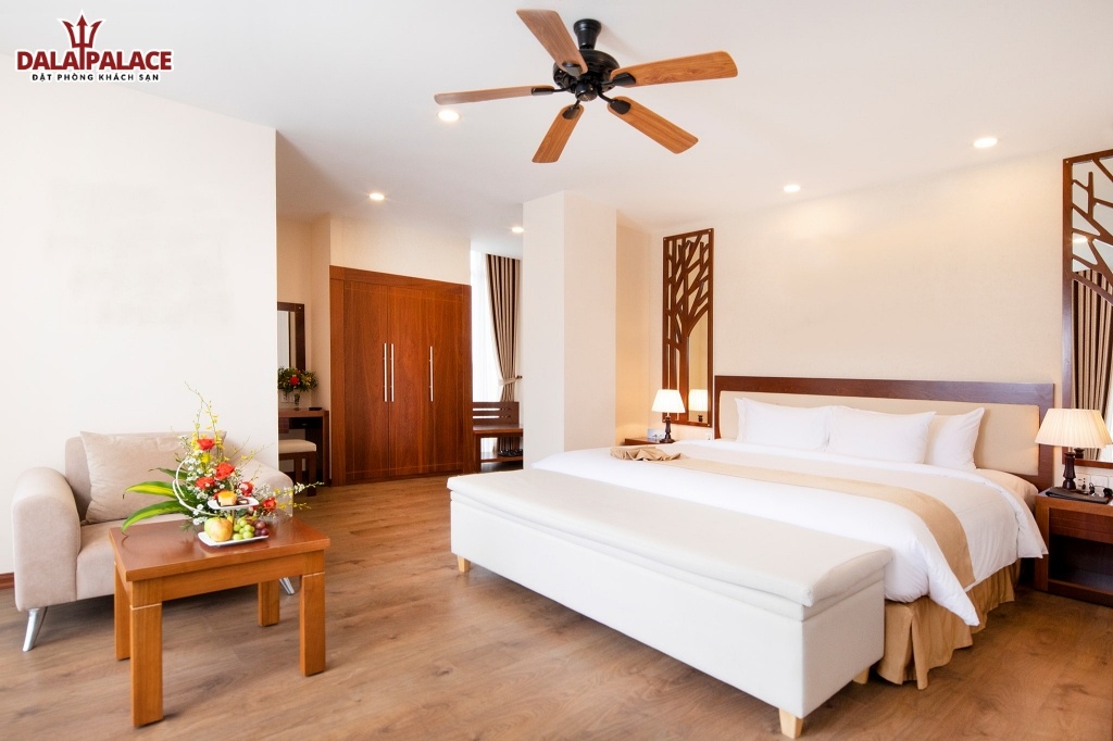Các phòng nghỉ đều được trang bị đầy đủ tiện nghi khách sạn Ladalat