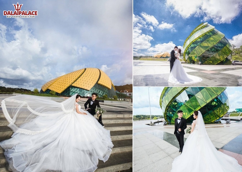 Chụp ảnh cưới Đà Lạt Quảng trường Lâm Viên