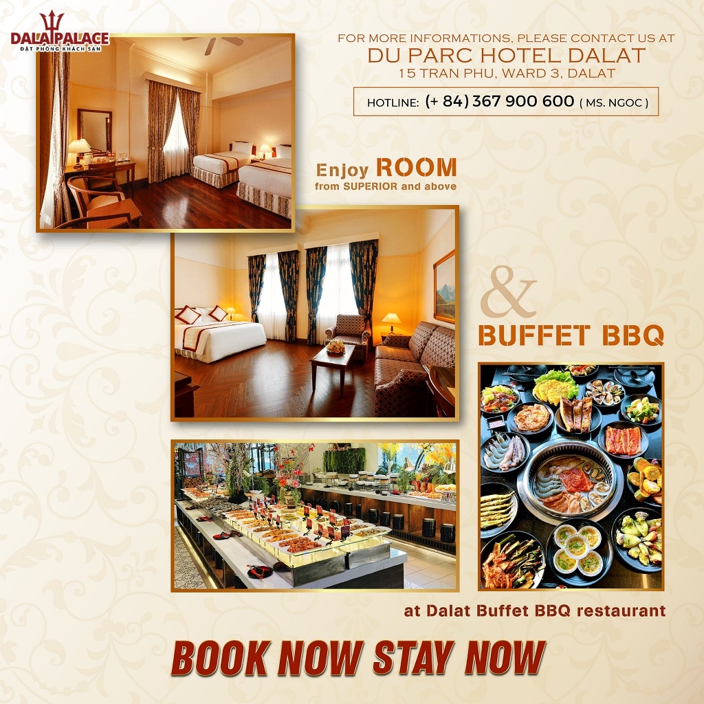 Các dịch vụ tiện ích nổi bật tại Duparc Hotel Dalat