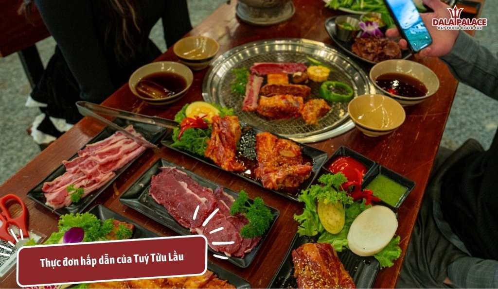 Các món ăn đa dạng và hấp dẫn ở Túy Tửu Lầu